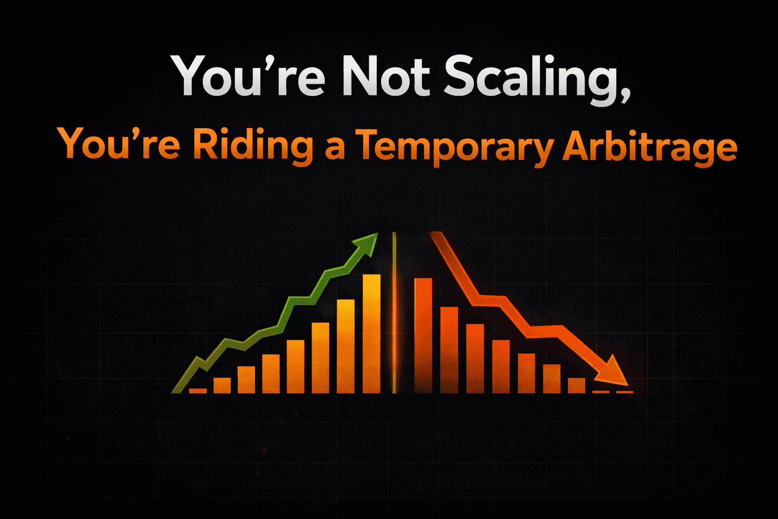 You’re Not Scaling. You’re Riding a Temporary Arbitrage